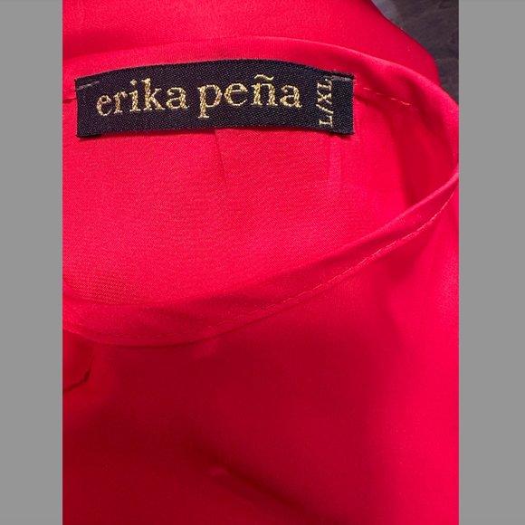 Erika Peña Cape Mini Dress DIOSA SHORT DRESS L/XL - Picture 10 of 15